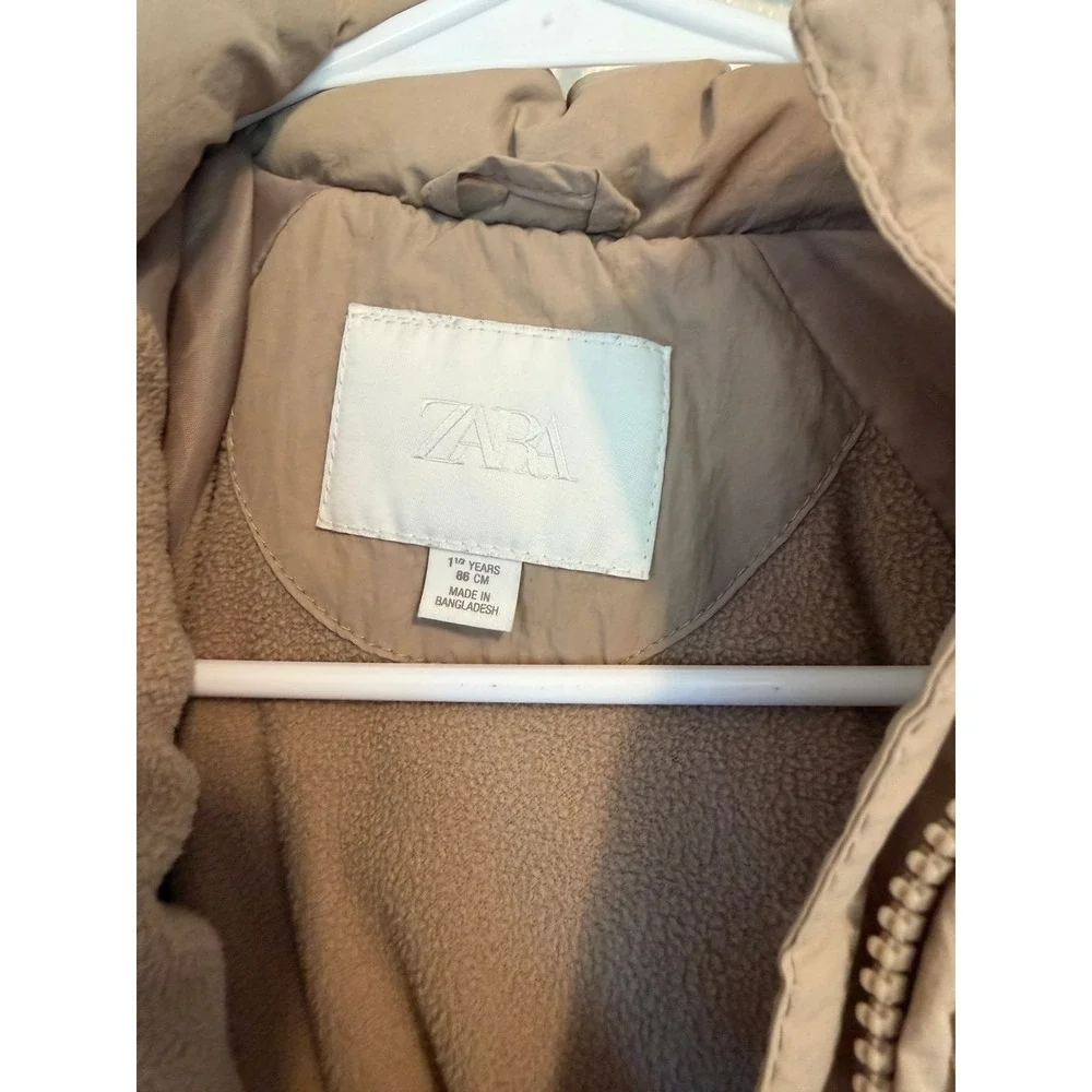 Zara toddler puffer coat jacket size 1.5years winter y2k casual kids baby preppy